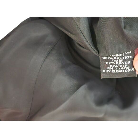 J Peterman Paisley Boho Velvet Blazer Womens Size 8 Red Multicolor - Picture 8 of 8